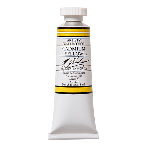 Cadmium Yellow 060 M Graham Watercolor .5oz tube