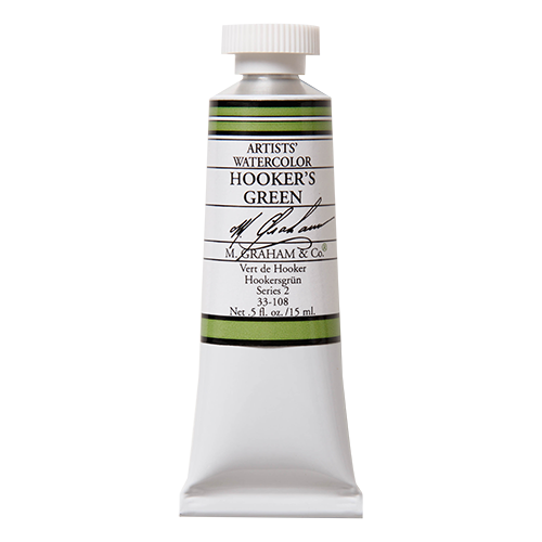 Hooker's Green M Graham Watercolor .5oz tube