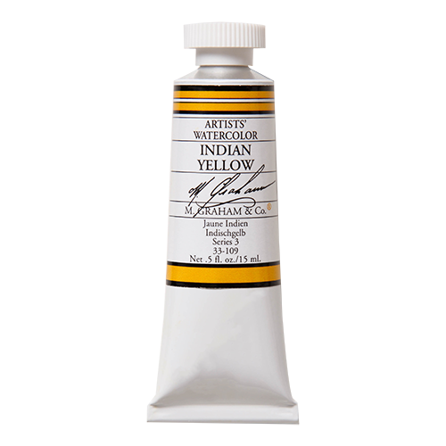 Indian Yellow 109 M Graham Watercolor .5oz tube