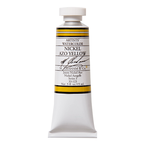 Nickel Azo Yellow 123 M Graham Watercolor .5oz tube
