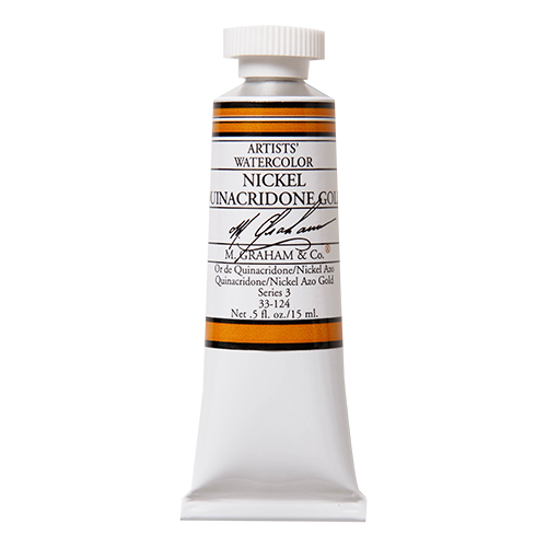 Nickel Quinacridone Gold 124 M Graham Watercolor .5oz tube