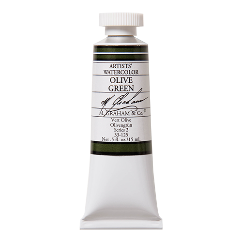 Olive Green 125 M Graham Watercolor .5oz tube