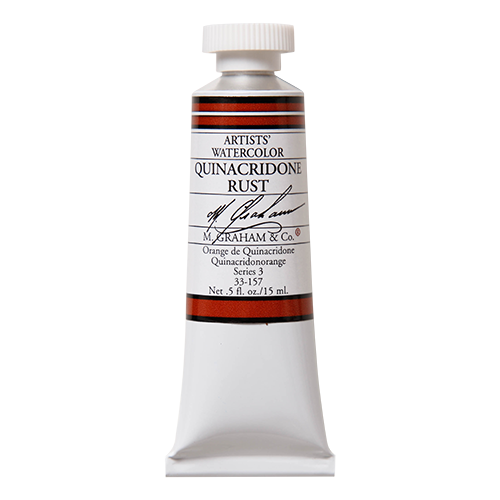 Quinacridone Rust 157 M Graham Watercolor .5oz tube