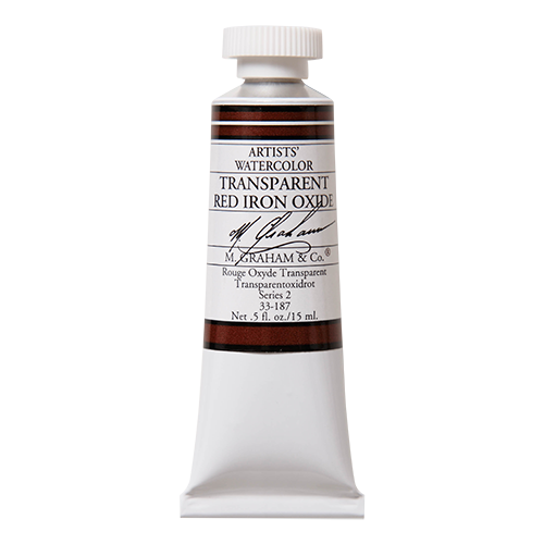 Transparent Red Iron Oxide 187 M Graham Watercolor .5oz tube