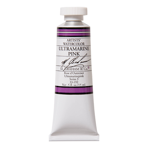 Ultramarine Pink 192 M Graham Watercolor .5oz tube