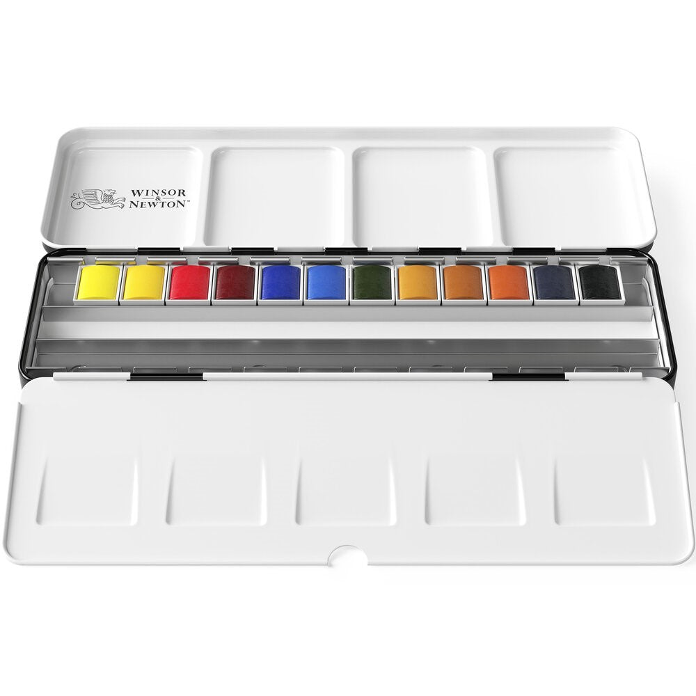 Winsor & Newton Customizable Travel Tin 12pc Professiobnal Watercolour Set