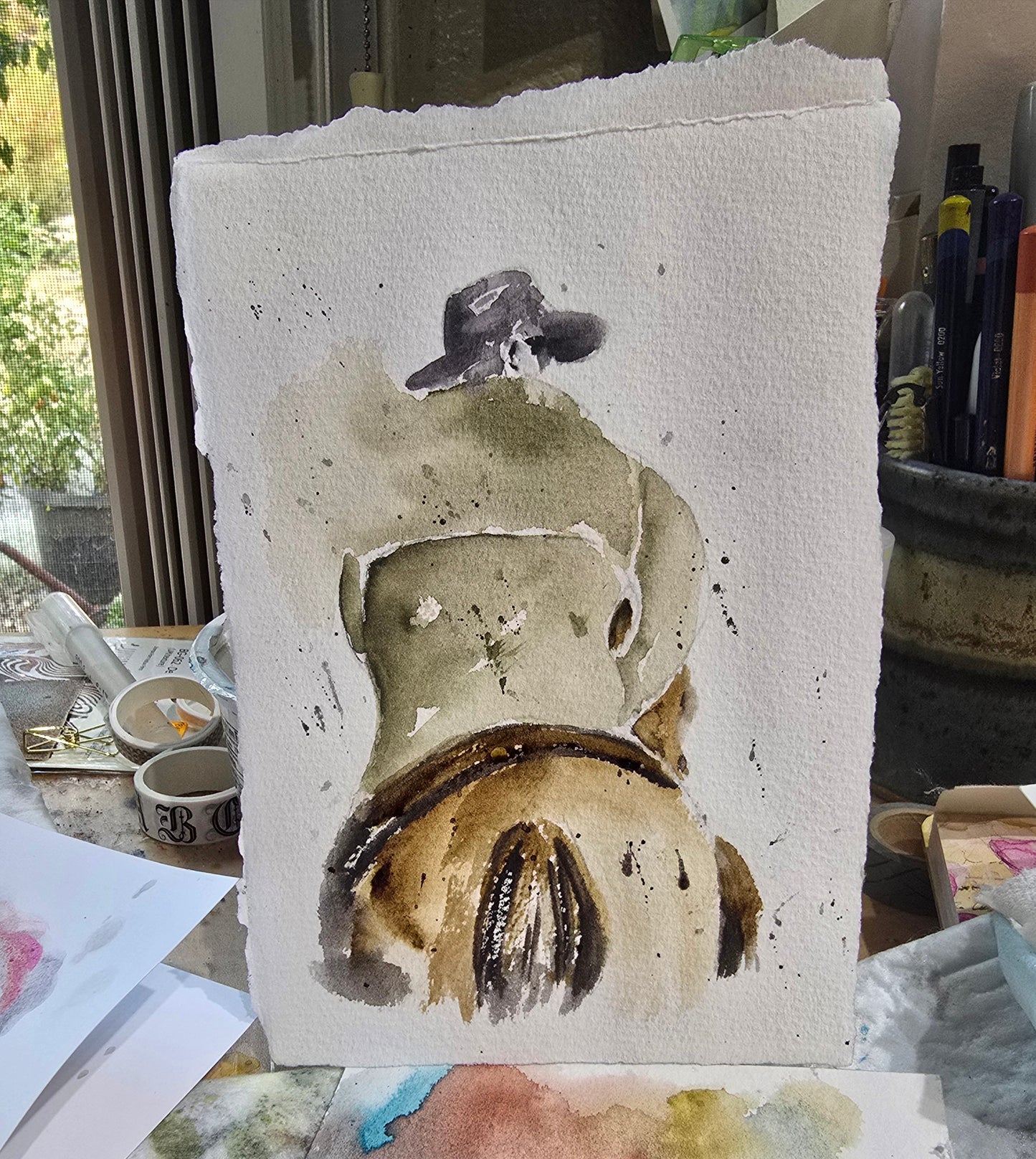 Learning to Watercolor Paint  Using Liquid Graphite and Coffee…with Kay Lodahl
