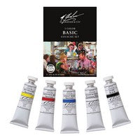 M Graham 5 color Gouache Set