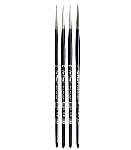 #5540A2 Kolinsky Red Sable Detail Brush Set/4