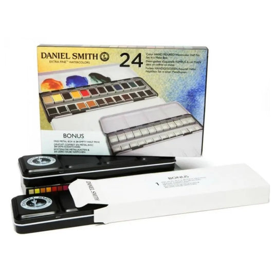 Metal Half Pan Daniel Smith Watercolor Set (24 colors)