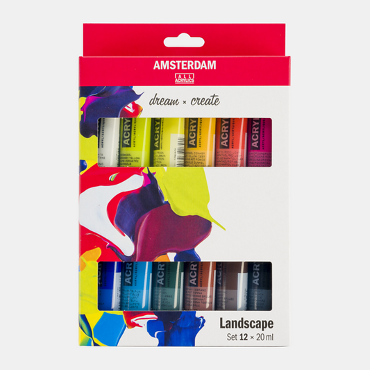 Landscape Selection Acrylic Set: 12 x 20ml tubes from Amsterdam