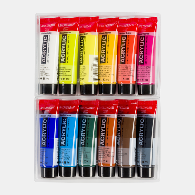 Landscape Selection Acrylic Set: 12 x 20ml tubes from Amsterdam