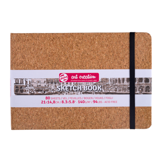 NEW Talens Art Creation Sketchbook - CORK 5.8" x 8.3" Landscape