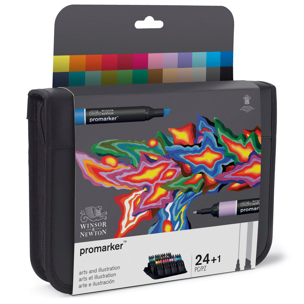 24+1 Arts & Illustration Winsor & Newton ProMarker Set