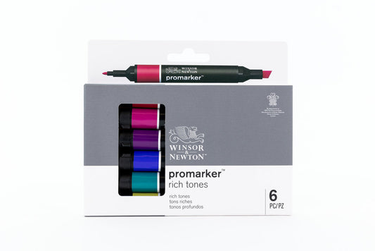 6 Marker #0290111 Rich Tones ProMarker (Alcohol) Set