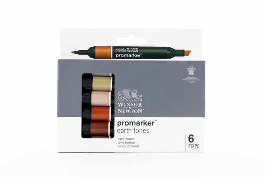 6 Marker #0290160 Earth Tones ProMarker (Alcohol) Set