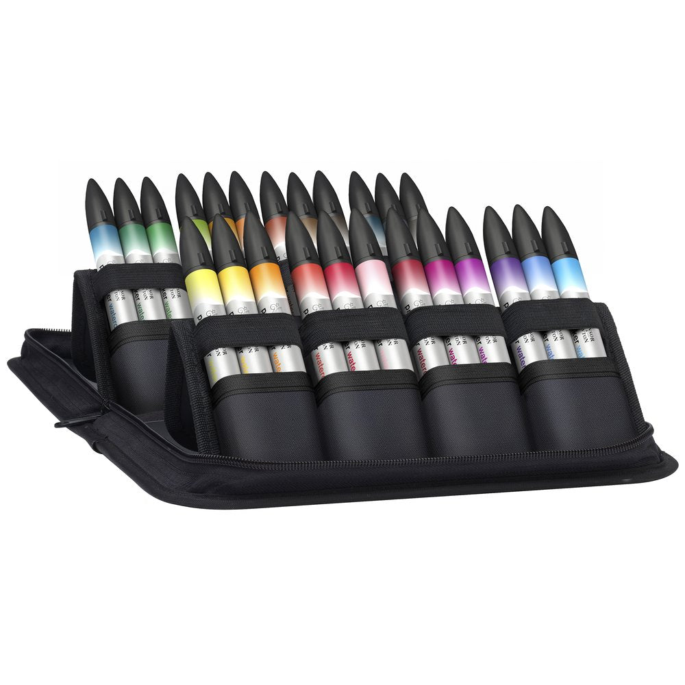 24 Piece Basic Winsor & Newton ProMarker Brush: Watercolor Set