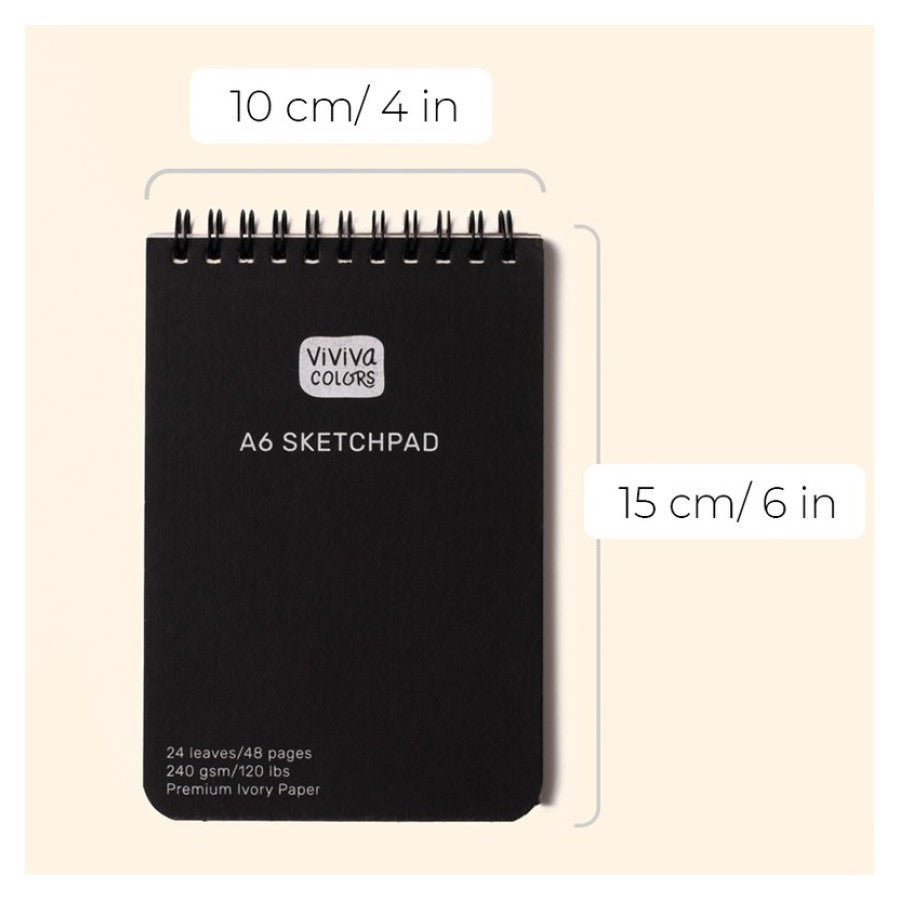 A6 Viviva SketchPad: Replacement for Travel Paint Kit