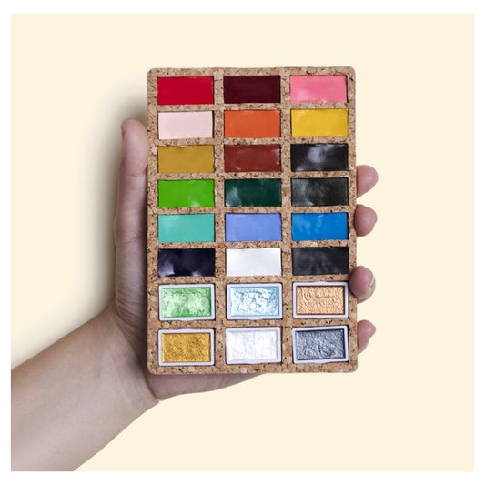 Viviva Watercolor Set: Deluxe 24 Pan Colors