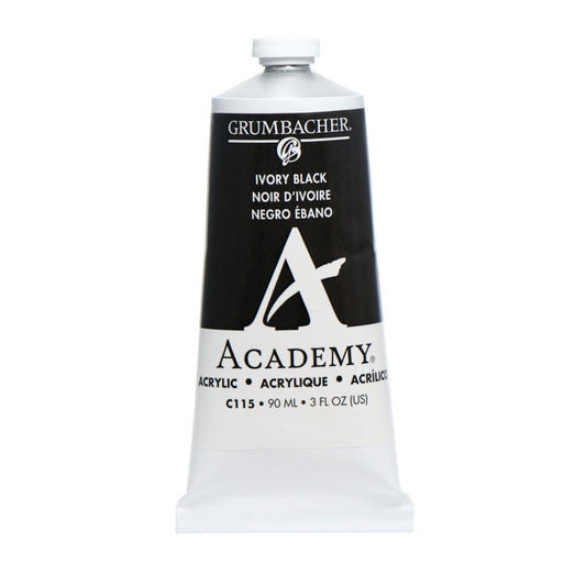 150ml Academy Acrylic Ivory Black