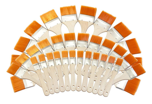 36 Assorted Synthetic Wash Brushes