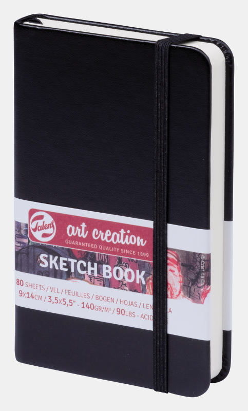 Talens Art Creation Sketchbook - Black 5.5" x 3.5" Small Portrait