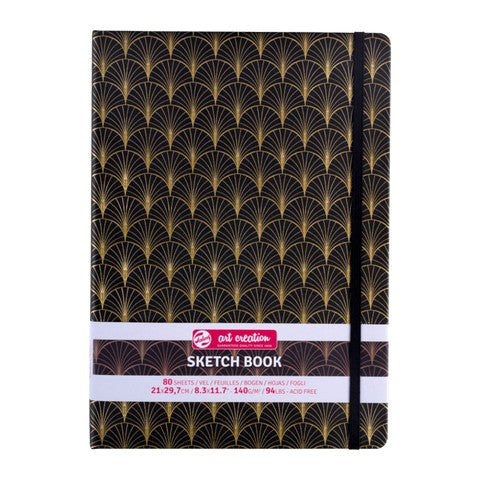 NEW Talens Art Creation Sketchbook - ART DECO 11.7" x 8.3" Large Portrait