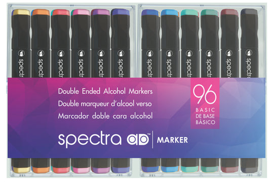 Spectra Double-Ended Alcohol Markers 96 Basic Set