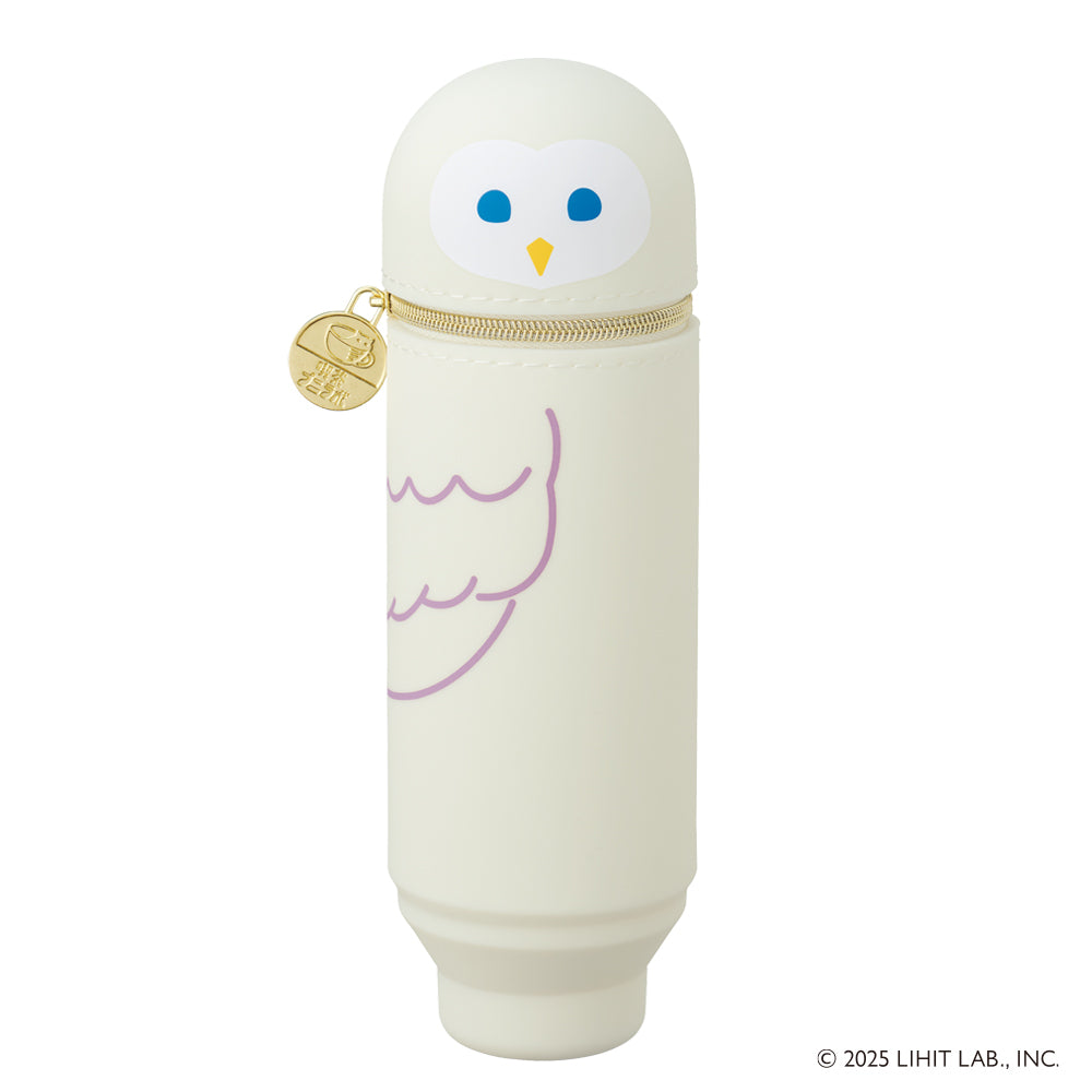 Cafe Punilabo Popo / White Owl Stand Up Pencil Case