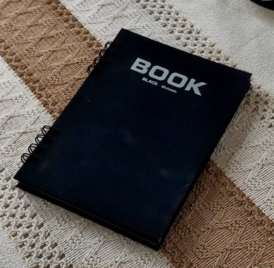 Potentate Spiral-Bound with Black Paper/Black Cover 6"x8.5"