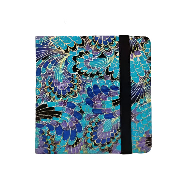 100% Cotton Cold-Press Watercolor Handbook Cool Blue Marbled Cover