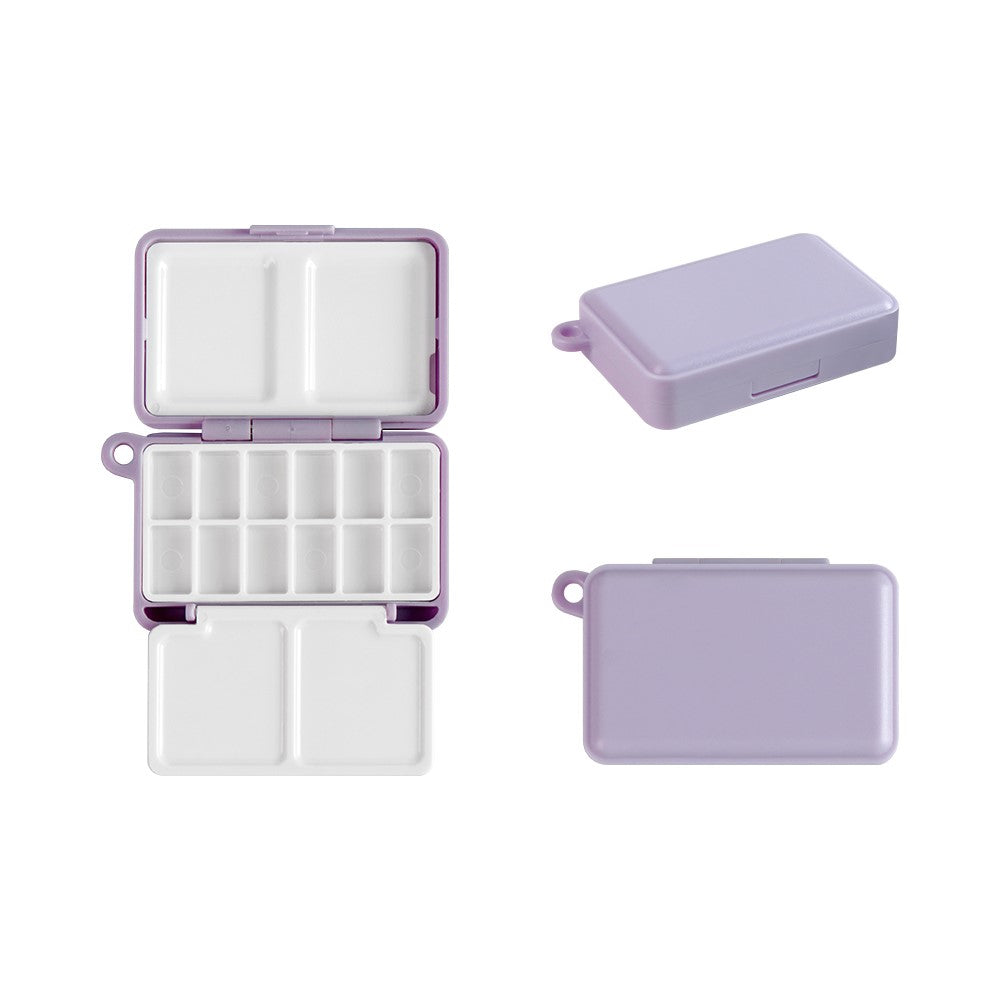 Mini Plastic Watercolor Palette: Violet