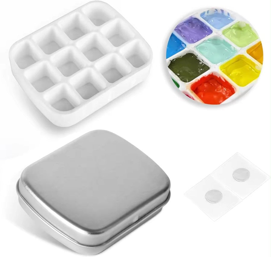 Mini Paint Travel Watercolor Tin Box