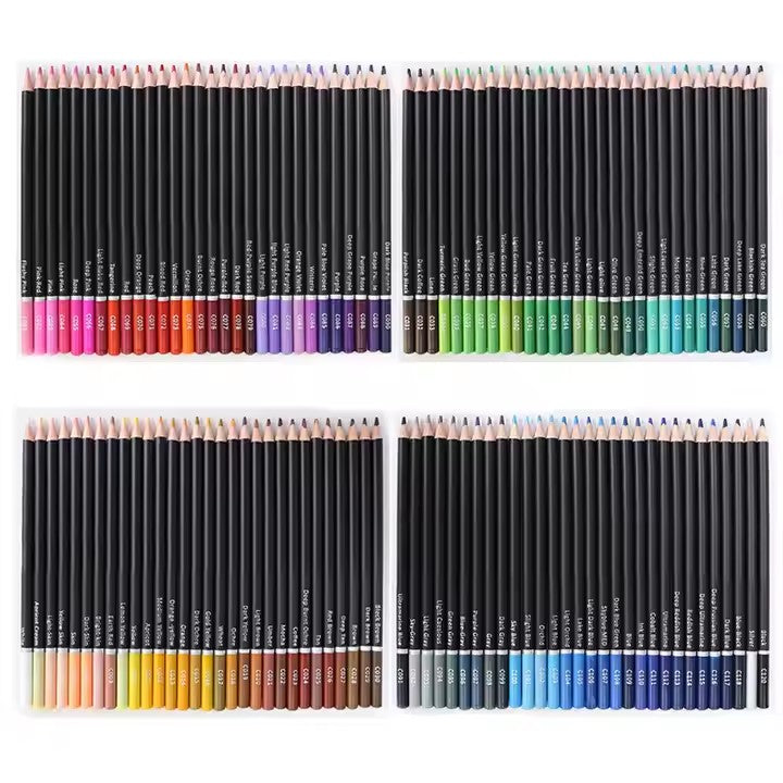 120 Colored Pencil Set in a Black Fabric Pencil Case