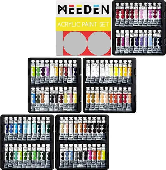 MEEDEN Acrylic Paint Set, 100 Tubes, 12 ml / 0.41 oz