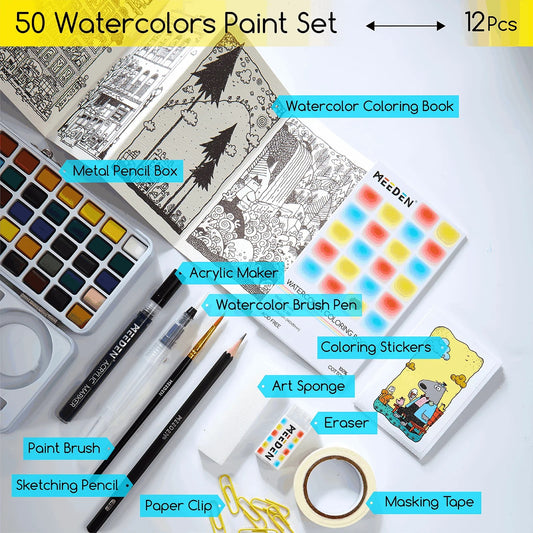 Meeden Travel Watercolor Paint Set