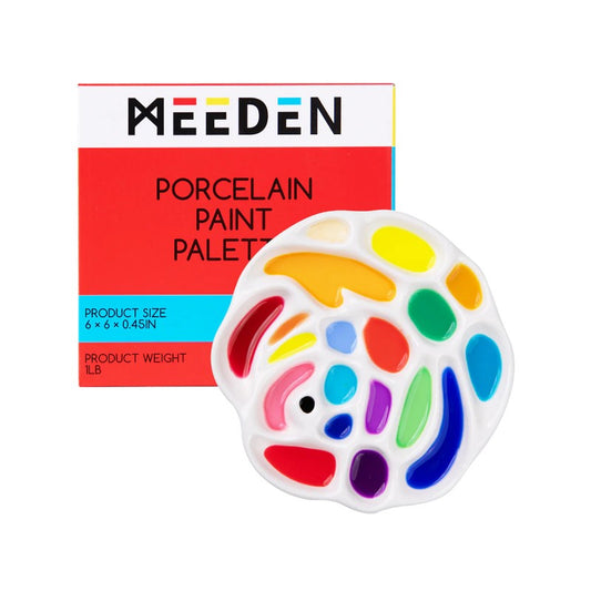 MEEDEN Ceramic Palette, Rose Design