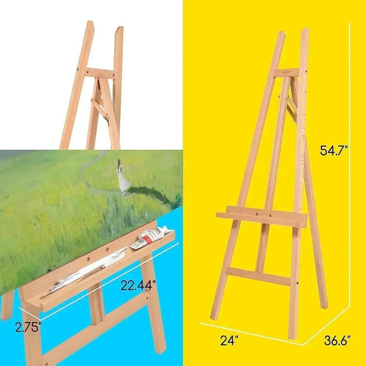 MEEDEN Medium A-Frame Wood Easel: Natural