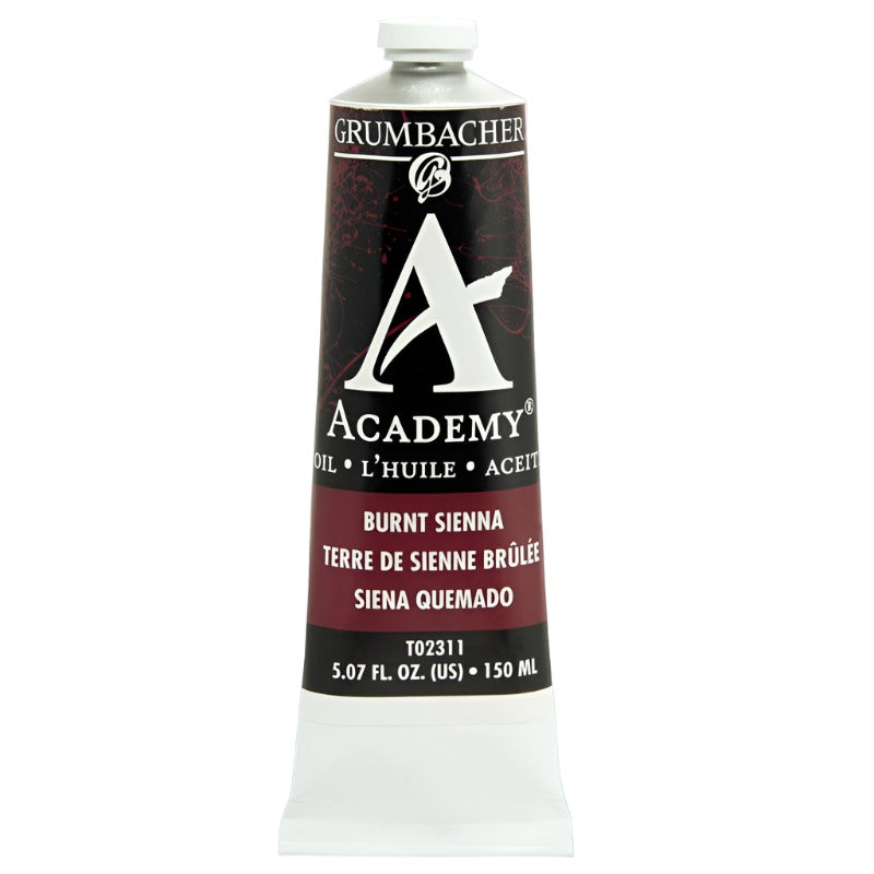 Burnt Sienna 150ml tube Academy Oil Color