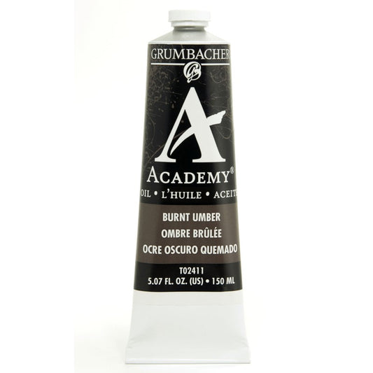 Burnt Umber 150ml tube Academy Oil Color