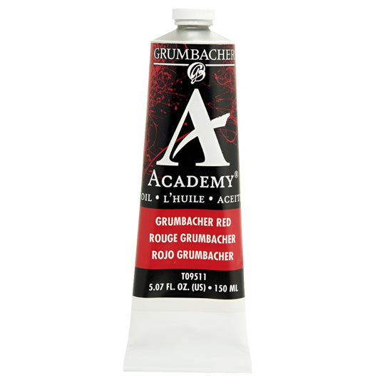 150ml Academy Oil Paint Grumbacher Red