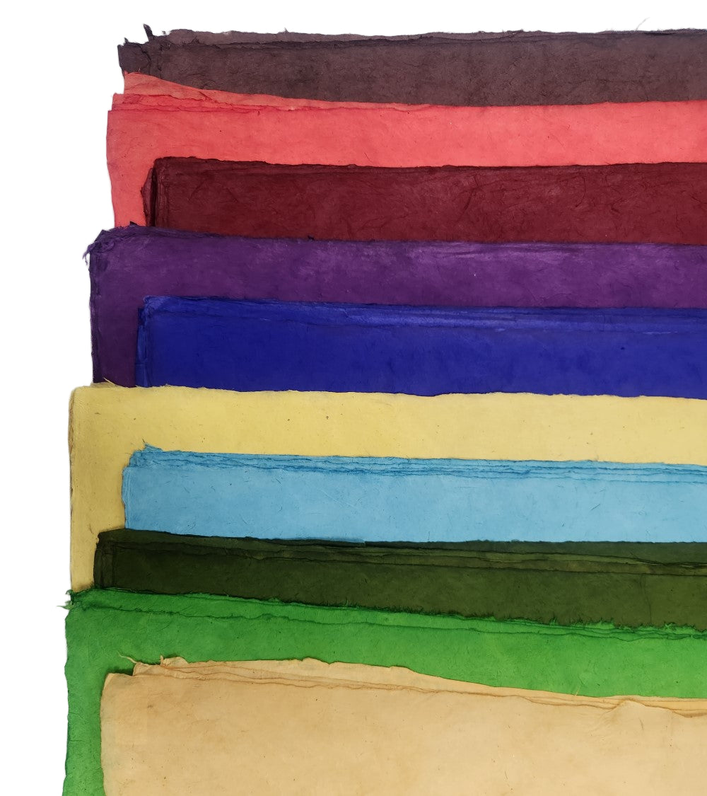 Lotka Paper Assortment: 10 sheets Dyed 19.5" x 29.5"