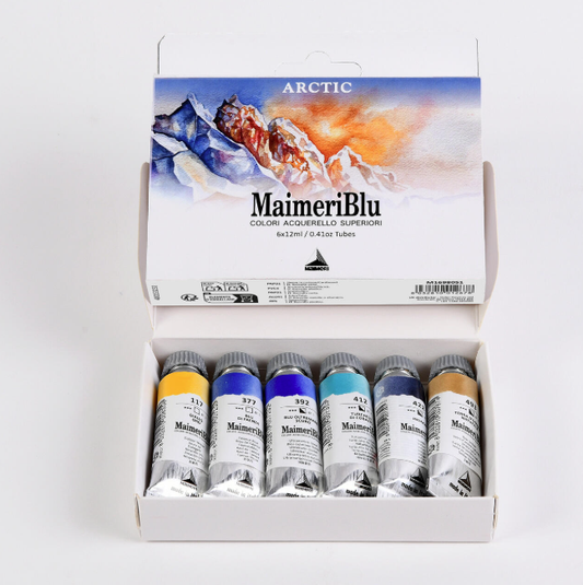 MaimeriBlu Arctic Watercolor Set: 6 12ml tubes