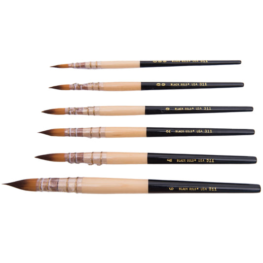 Black Gold Quill - 6 sizes available