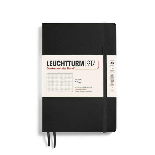 Black A5 Medium Hardcover Dotted Classic Notebook from Leuchtturm1917