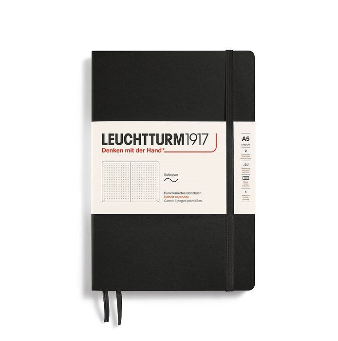 Black A5 Medium Softcover Dotted Notebook from Leuchtturm1917