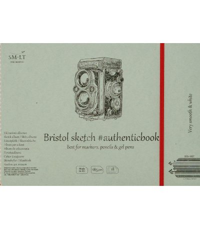Bristol Sketch Book #authenticbook - 18 pages (9 5/8" x 6 7/8")