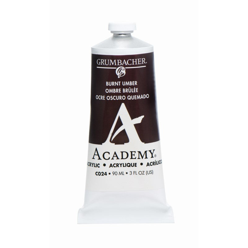 90ml Academy Acrylic Burnt Umber