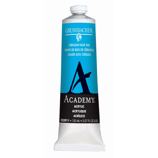 150ml Academy Acrylic Cerulean Blue