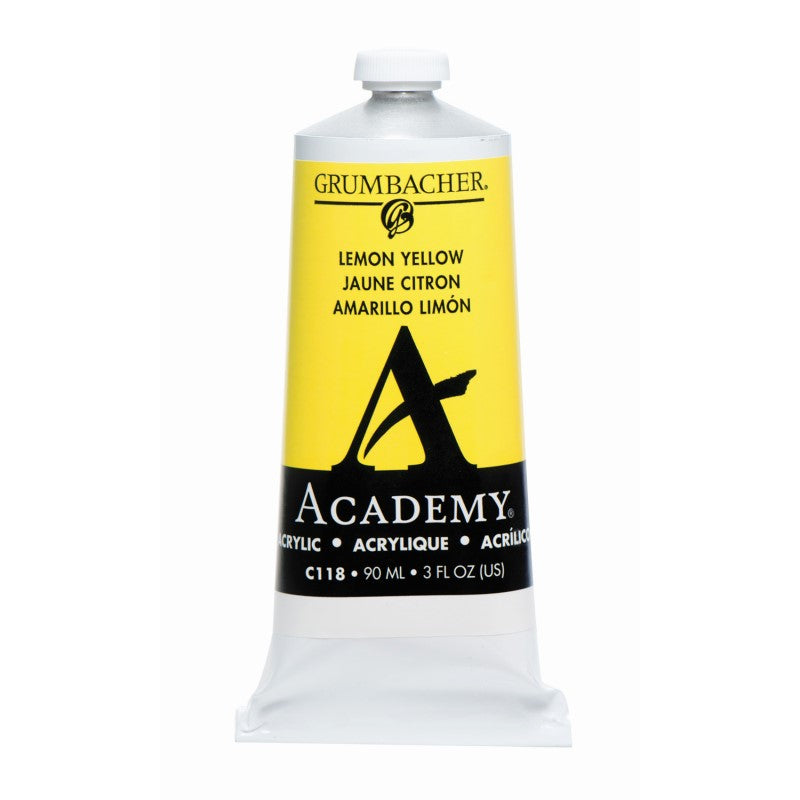 90ml Academy Acrylic Lemon Yellow